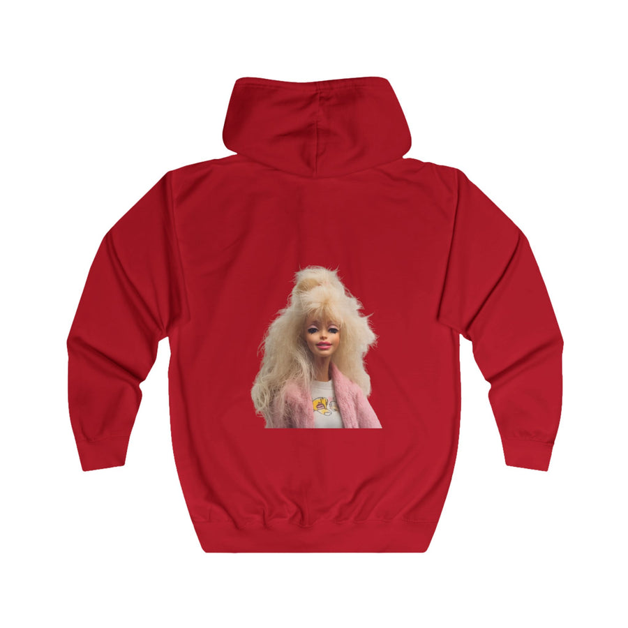 Bad Hair Day Zip-Hoodie – Lustiges Puppen-Motiv für Damen