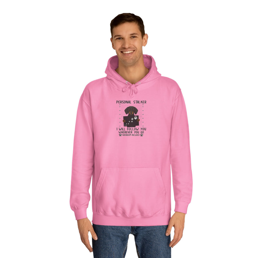 True Insights Dackel Personal Stalker Hoodie – Lustiges Dackel-Motiv – I Will Follow You