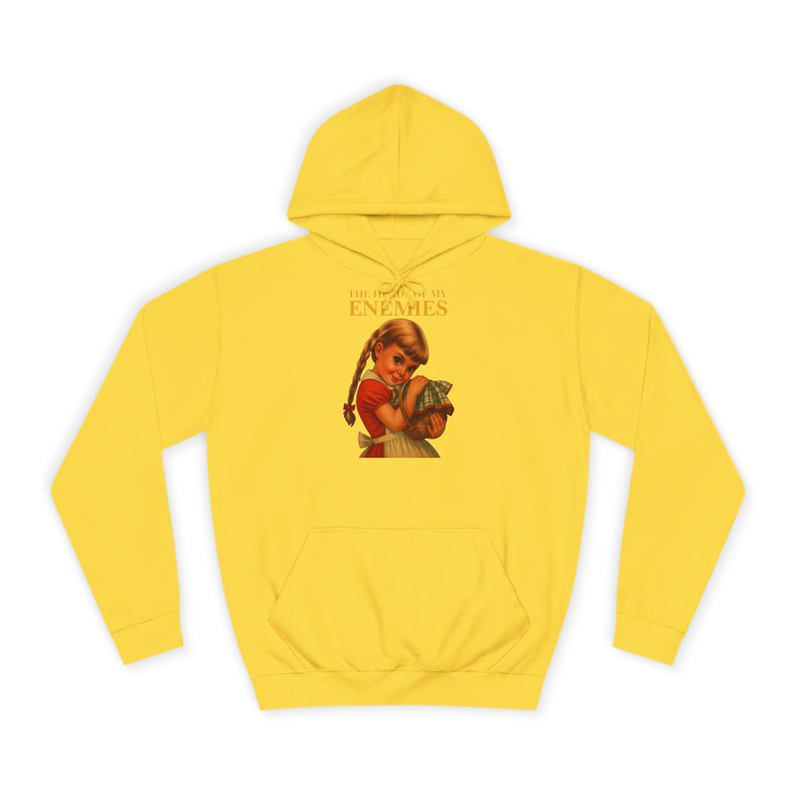 True Insights The Heads of My Enemies Hoodie – Retro-Satire im Kinderbuch-Stil