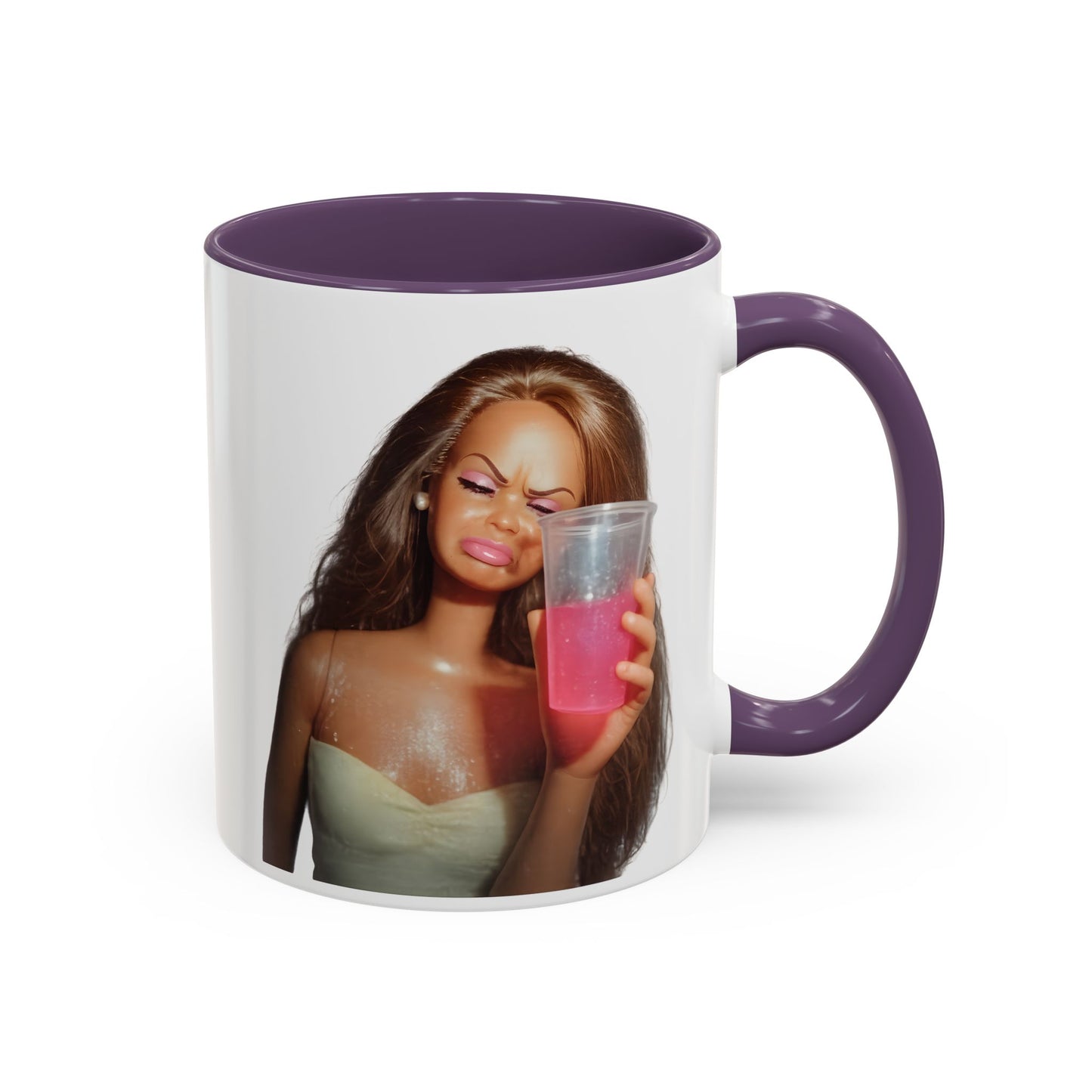 Doll Meme Barbicore Tasse | Lustiger Puppen Pink Drink Kaffeebecher | Meme Geschenk für Frauen & Beste Freundin