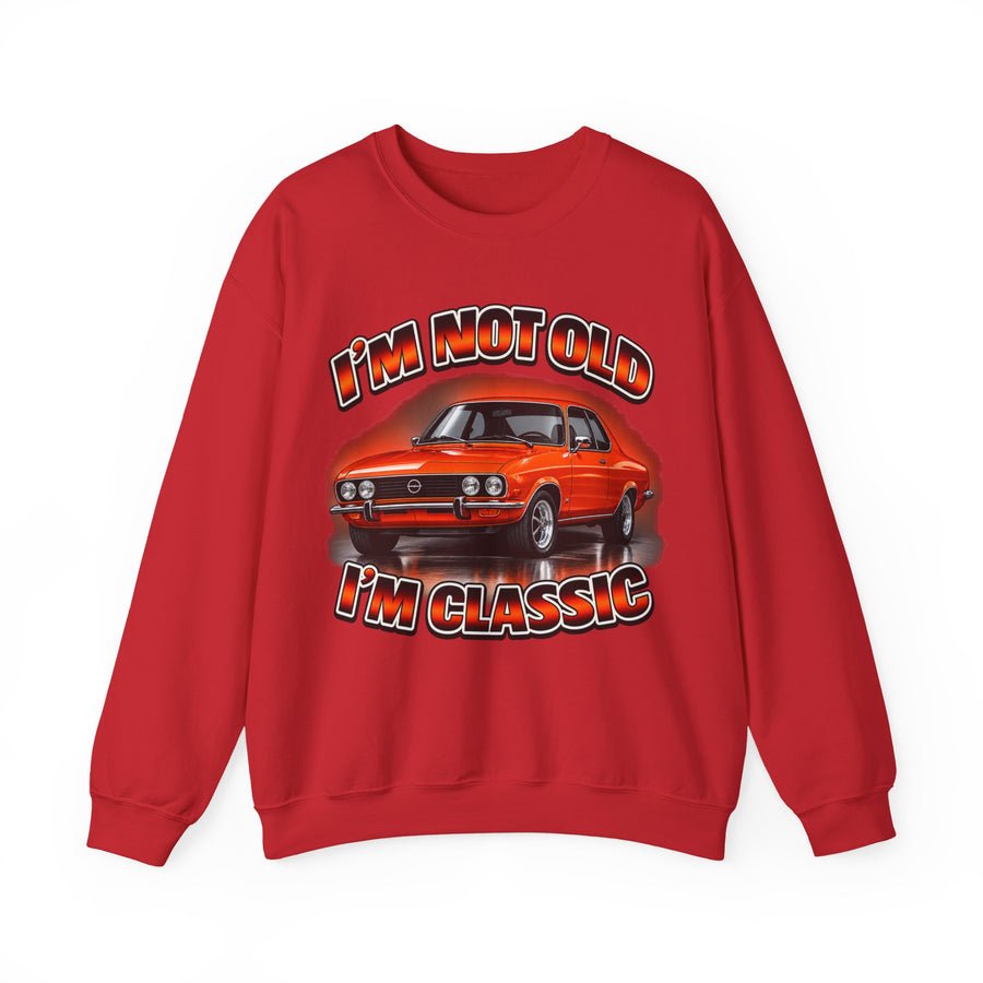 True Insights Opel Manta Sweatshirt – I'm Not Old I'm Classic Geschenk für Manta-Fans in Red