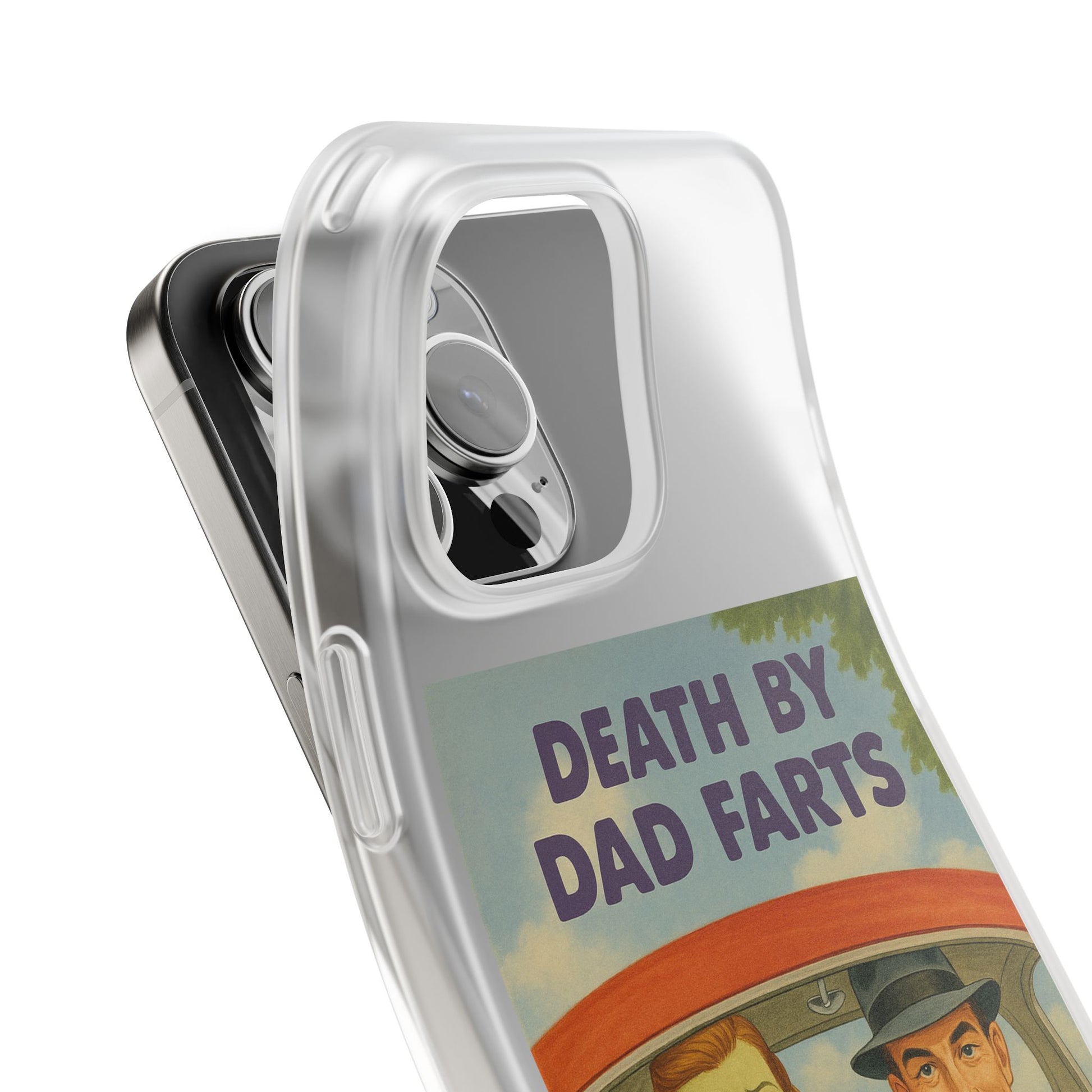 Death by Dad Farts – Satirische Retro-Handyhülle im 50s-Familienauto-Stil-Phone Case-True Insights