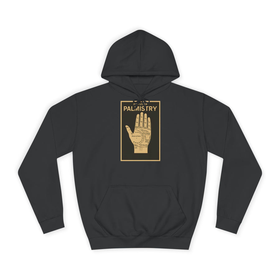 True Insights Popular Palmistry Hoodie – Vintage-Handlinien-Motiv