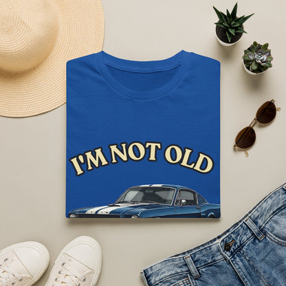 Jahrgang T-Shirt personalisierbar Wunsch-Baujahr | I'm Not Old I'm Classic | lustiges Geschenk zum runden Geburtstag Papa Opa Mann | Oldtimer Retro Kultauto Vintage | True Insights