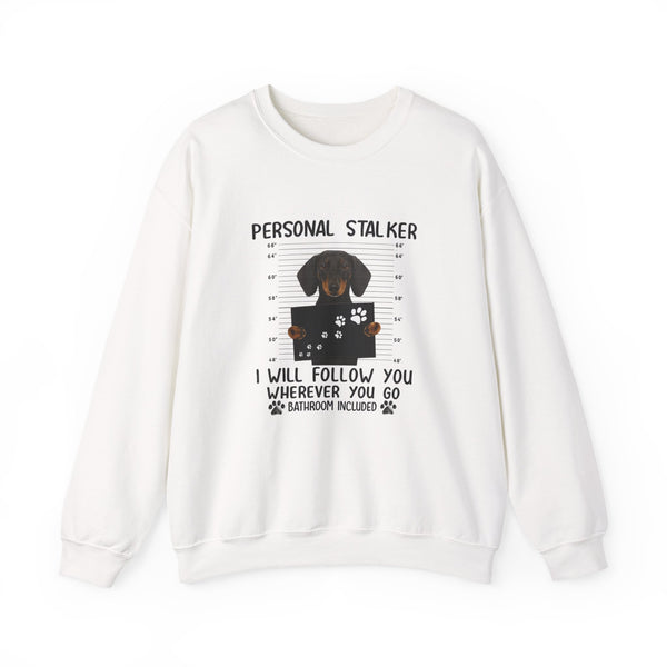 Dackel Personal Stalker Sweatshirt – Lustiges Dackel-Motiv – I Will Follow You