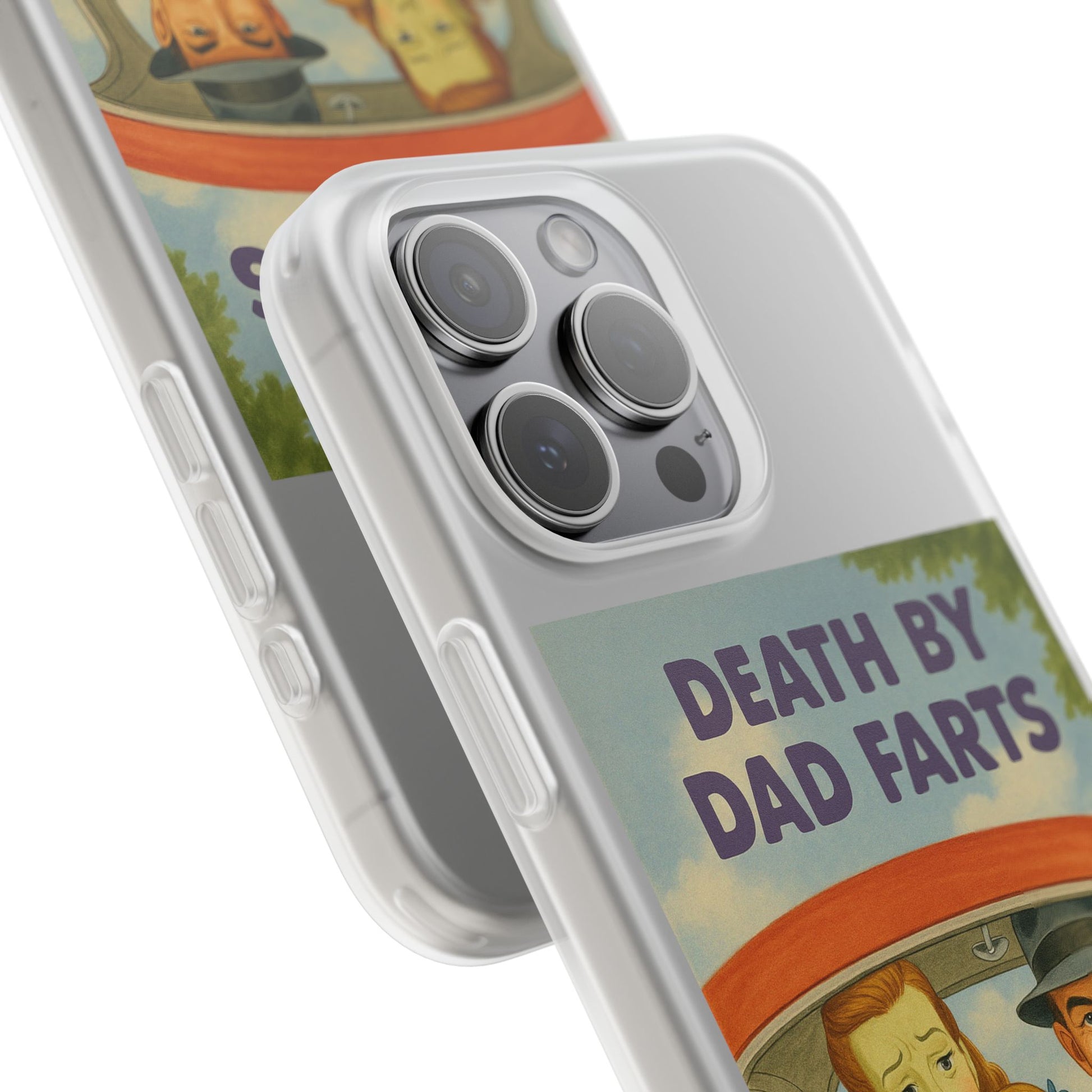 Death by Dad Farts – Satirische Retro-Handyhülle im 50s-Familienauto-Stil-Phone Case-True Insights
