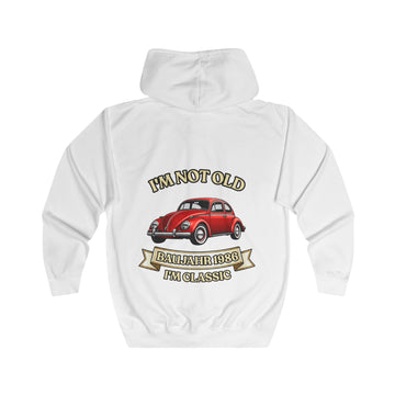 True Insights Geschenk zum 40. Geburtstag – Sweatjacke Jahrgang 1986 VW Käfer | Zip-Hoodie mit Rückendruck