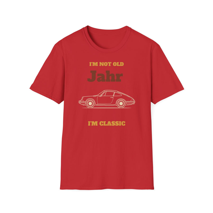 T-Shirt — “I’m Not Old, I’m Classic” Personalized Year Retro Car Tee