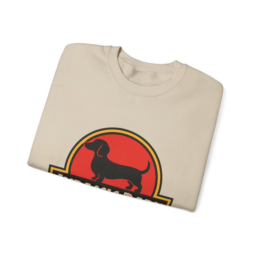 Sweatshirt Jurassic Bark Parodie Teckel – Sweat humoristique pour amateurs de teckels & cinéphiles