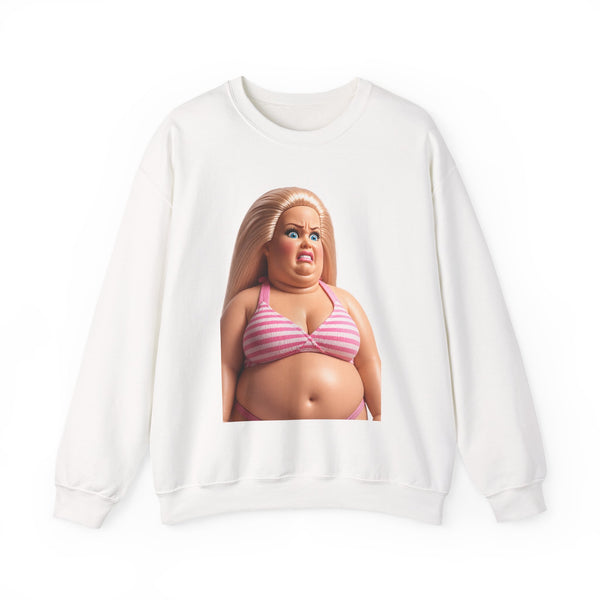Genervte Blondine Sweatshirt – Lustiges Statement-Motiv mit Bikini-Puppe