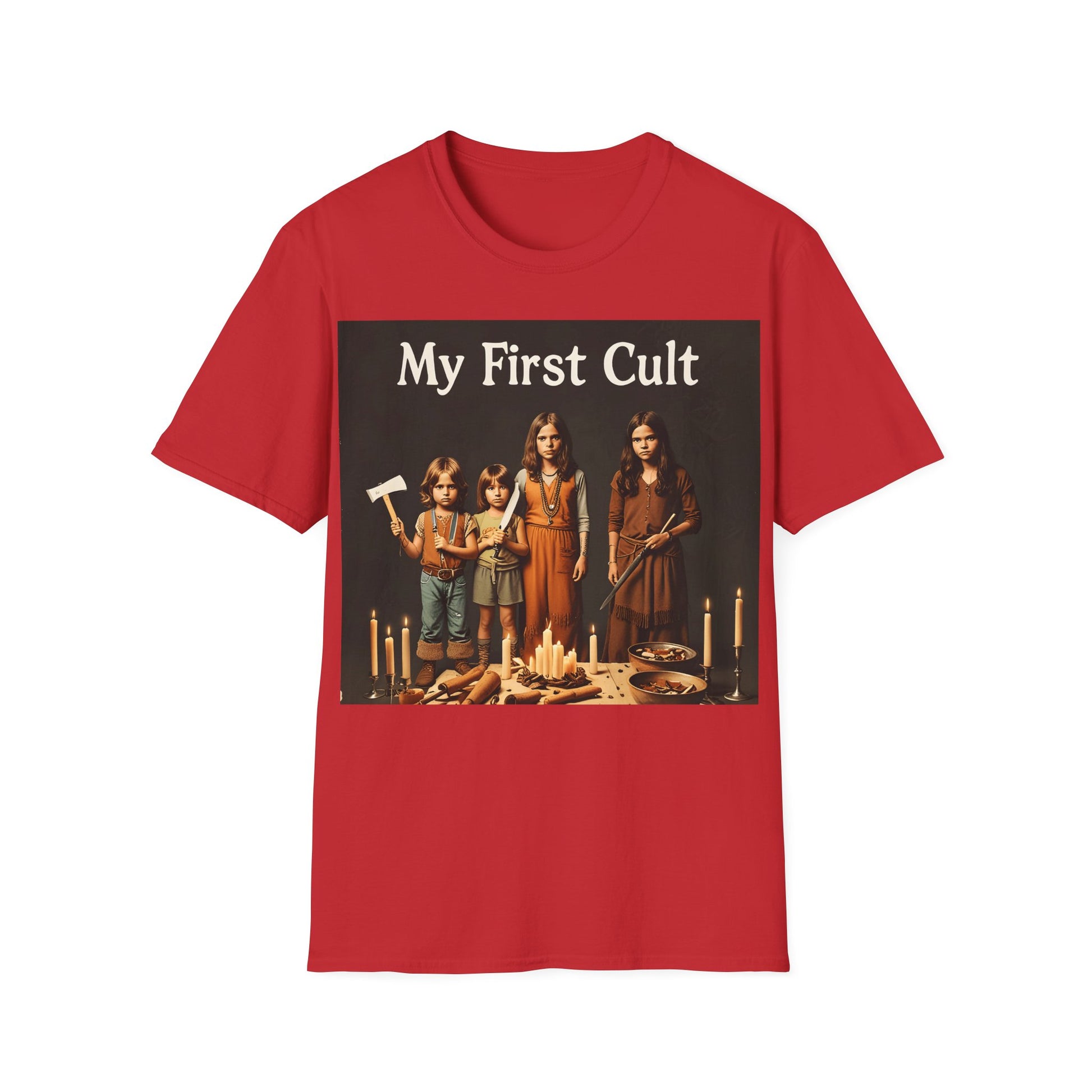 Cult Statement Tee - My First Cult T-Shirt – Freches Satire-Design für mutige Statements | True Insights