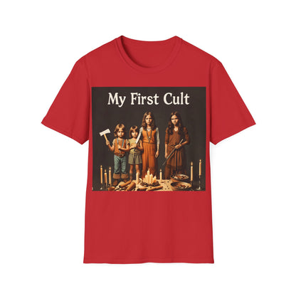 Cult Statement Tee - My First Cult T-Shirt – Freches Satire-Design für mutige Statements | True Insights