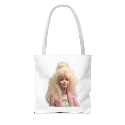 Retro Barbie Puppe Tote Bag – 80er Style Blonde Doll Print, Kult Fashion Shopper für Sammler & Nostalgie-Fans