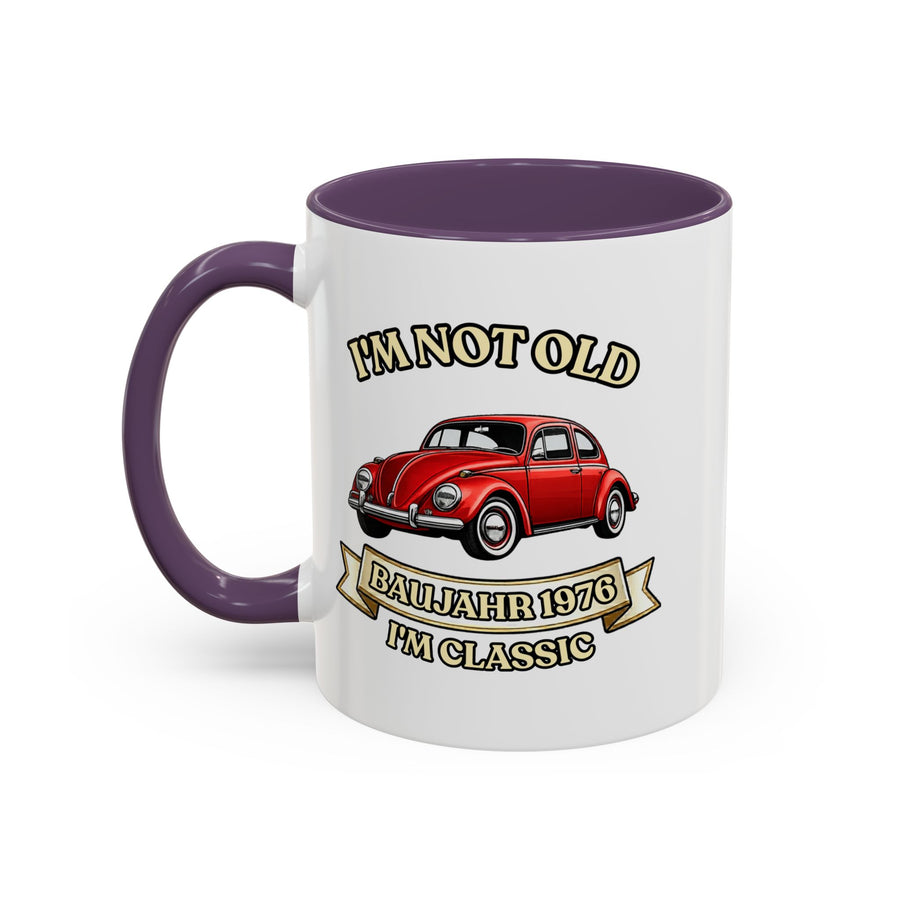 Born in 1976 Mug – 50th Birthday Gift | VW Beetle