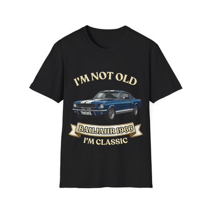 Jahrgang 1966 T-Shirt Oldtimer I'm Not Old I'm Classic  Geschenk zum 60. Geburtstag Mann Retro Kultauto Klassiker Vintage Auto True Insights