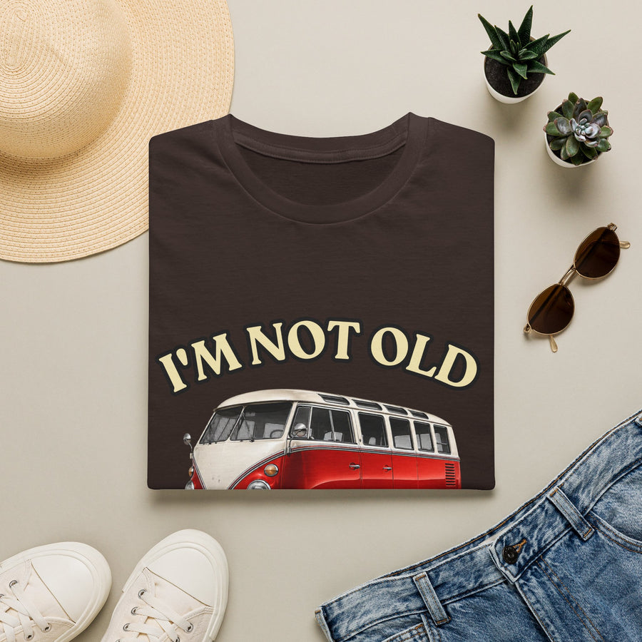 True Insights T-Shirt Baujahr 1976 Classic Bus Oldtimer, satirischer Spruch im lässigen Lifestyle Look