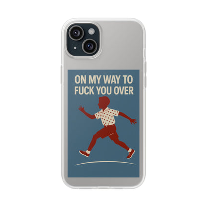 Sarkastische Handyhülle – „On my way to f*ck you over“ | Retro-Rennkind mit Punch-Phone Case-True Insights