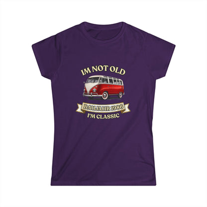 Damen Shirt Baujahr 1986 - I'm Not Old I'm Classic - Vintage Bus 40. Geburtstag Geschenk