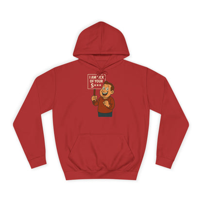 I AM SICK OF YOUR S*** Hoodie – Lustiger Retro Cartoon Spruch Kapuzenpullover für Sarkasmus & Humor Fans