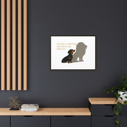 Inspirierendes Wandmotiv mit klarer Botschaft – ruhig, positiv und ideal für moderne Wohnräume.