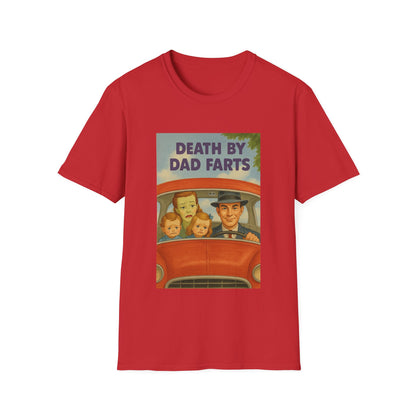 Death by Dad Farts - The retro family drama on your shirt! – Freches Satire-Design für mutige Statements | True Insights