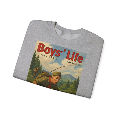 Vintage Motiv – Vintage „Boys’ Life“ Sweatshirt – Retro Pfadfinder-Motiv von 1950 | True Insights Design mit Humor
