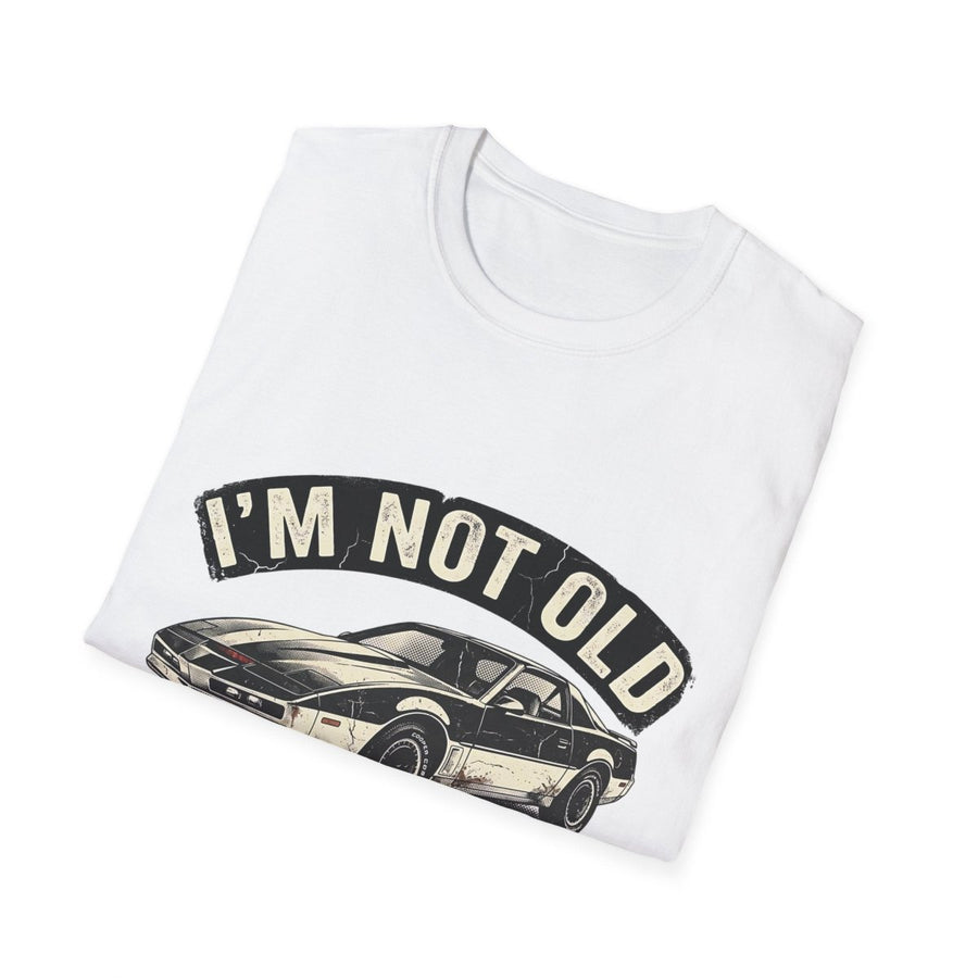 True Insights T-Shirt Im Not Old Im Classic, Lifestyle-Aufnahme des satirischen Retro-Motivs
