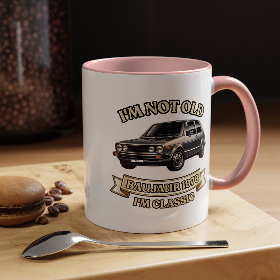 Born in 1976 Mug – 50th Birthday Gift | Classic Car