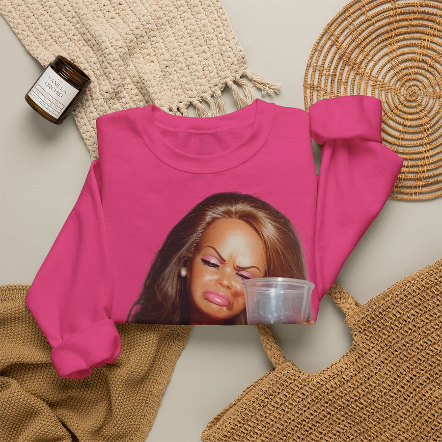 True Insights Sweatshirt Doll Meme Barbicore Pink Drink Motiv für humorvolle Selfmade-Diven