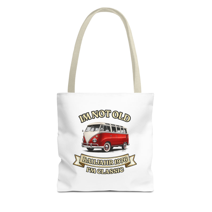 Tote Bag Année 1976 - I'm Not Old I'm Classic - Bus Rétro Cadeau 50 ans Vintage