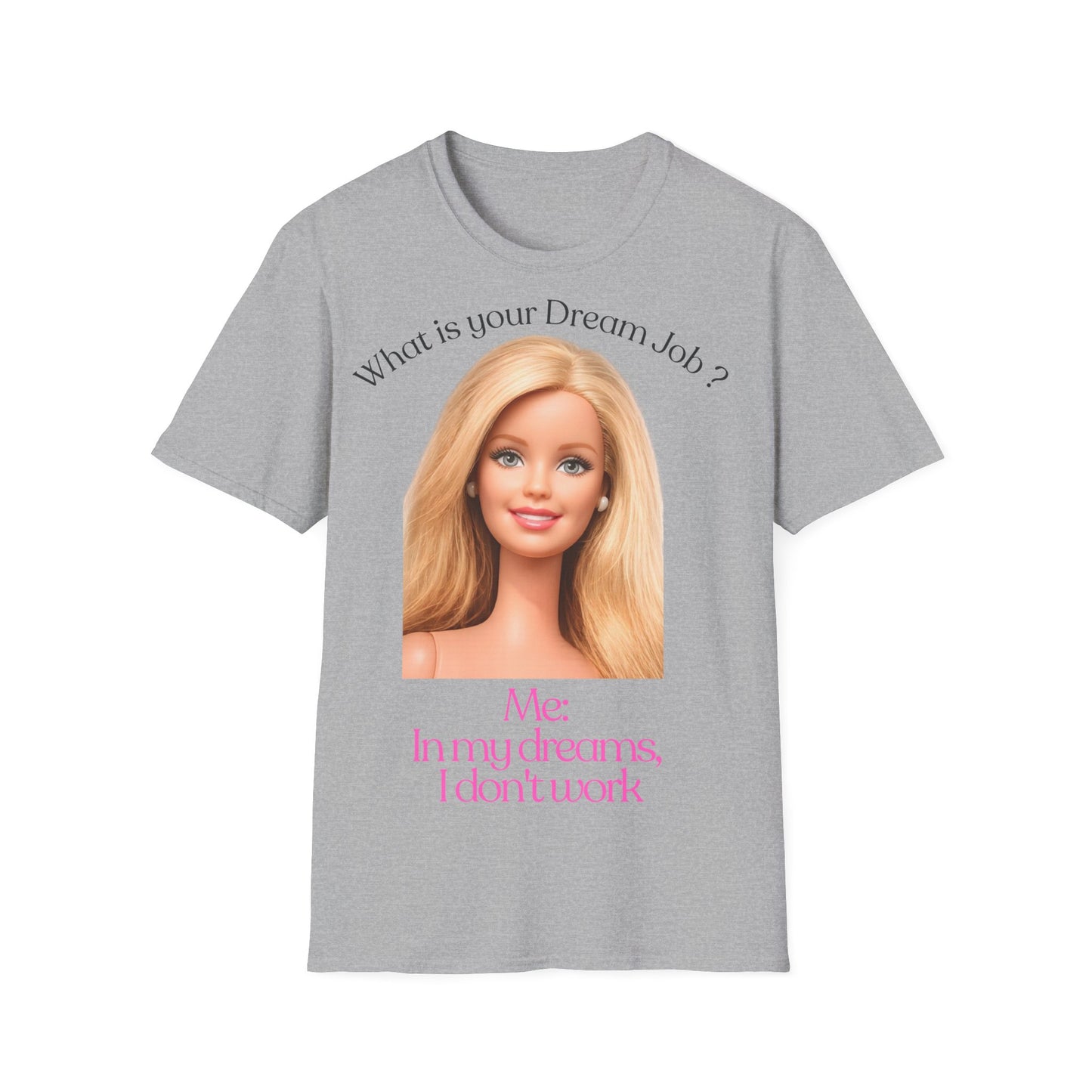 Lustiges T-Shirt 'In my dreams I don't work' – Anti-Arbeit Spruch Shirt für faule Tage, Bürohumor & Geschenk