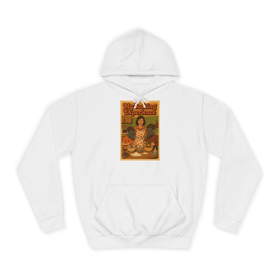 My First Cooking Experience Hoodie – Retro-Motiv mit Gasmasken in der Küche