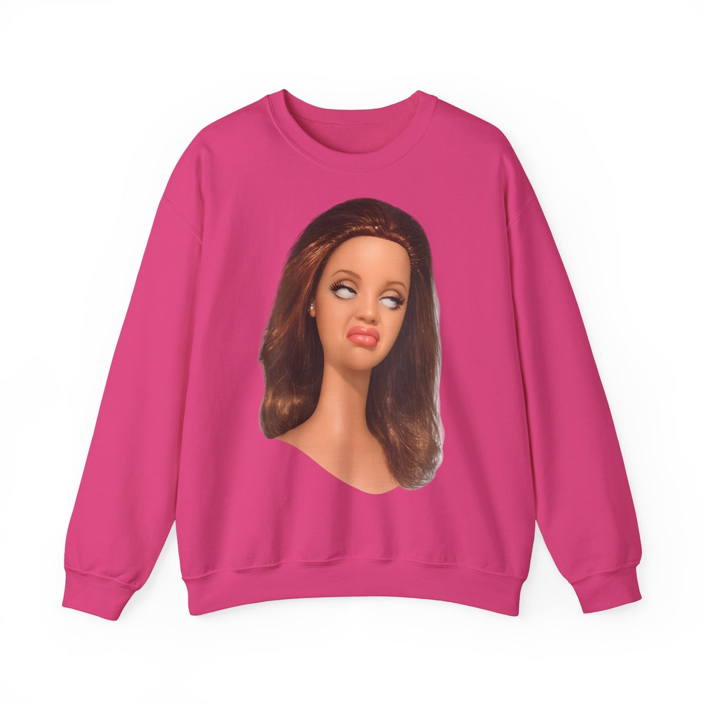 Lustiges Puppen-Gesicht T-Shirt | Genervter Blick Meme Shirt | Ironisches Statement Geschenk für Frauen