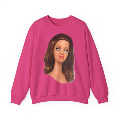 Lustiges Puppen-Gesicht T-Shirt | Genervter Blick Meme Shirt | Ironisches Statement Geschenk für Frauen