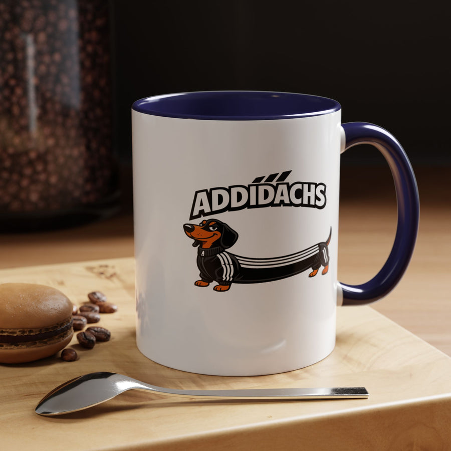 Mug Teckel Rigolo 'ADDIDACHS' - Tasse Chien Sportif pour Amoureux des Teckels
