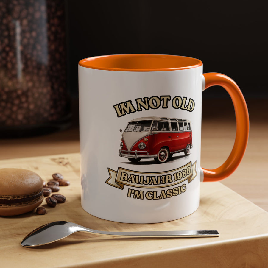 Mug Année 1986 - Im Not Old I'm Classic - Bus Rétro Vintage - Cadeau 40 ans Tasse à café Vintage