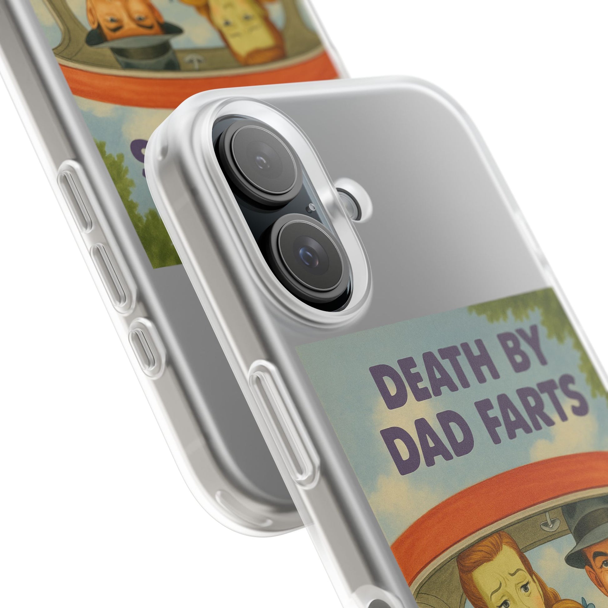 Death by Dad Farts – Satirische Retro-Handyhülle im 50s-Familienauto-Stil-Phone Case-True Insights