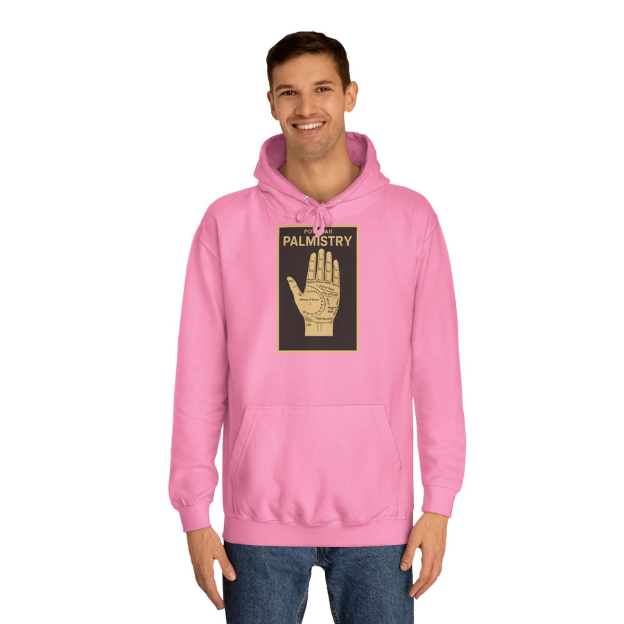 True Insights Popular Palmistry Hoodie – Vintage-Handlinien-Motiv