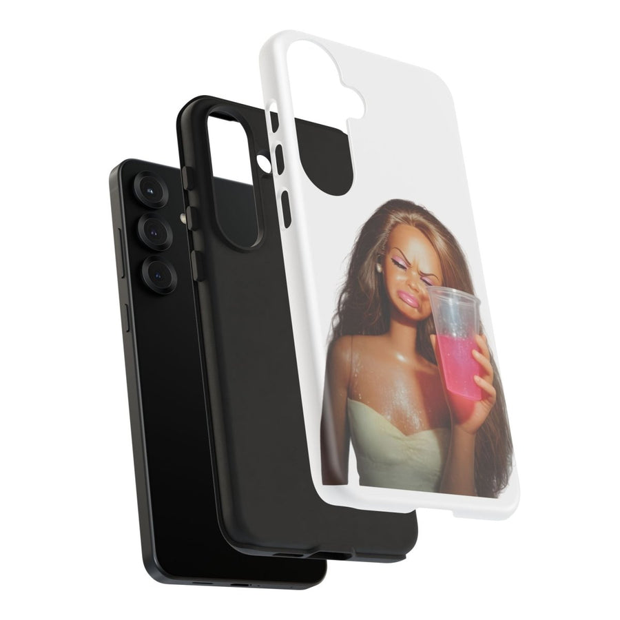 Handyhülle Pink Drink Doll – Lustiges Barbie-Meme für iPhone & Samsung