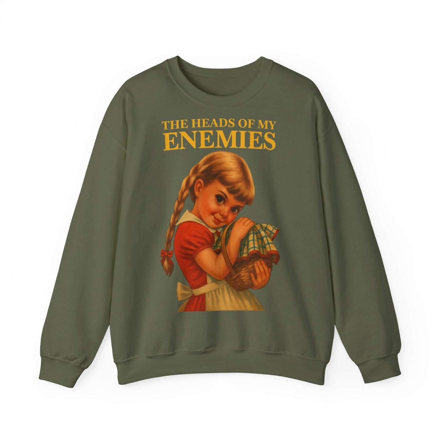 Sweatshirt “The Heads of My Enemies” – Subversive art to wear