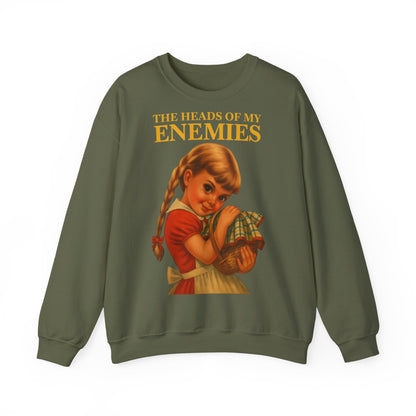 Sweatshirt “The Heads of My Enemies” – Subversive art to wear