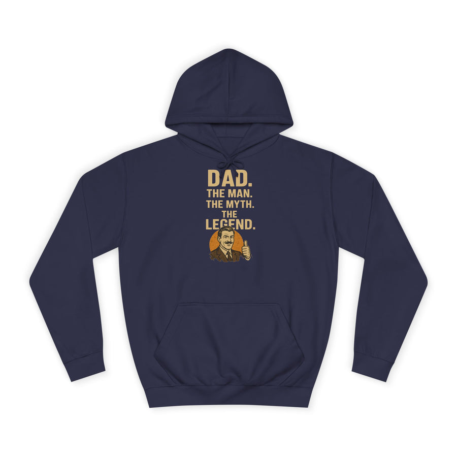 True Insights Dad. The Man. The Myth. The Legend. Hoodie in Oxford Navy