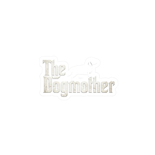 The Dogmother Sticker - Dackel Aufkleber für Hundemamas | Lustiges Geschenk Der Pate Parodie