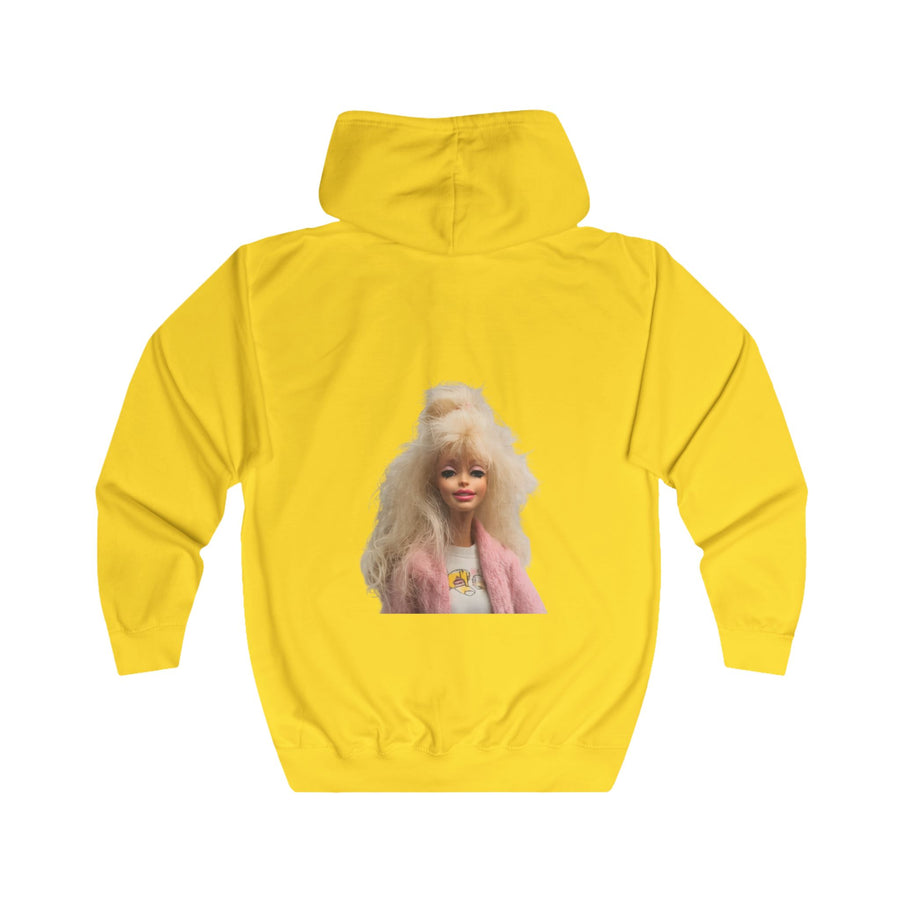 Bad Hair Day Zip-Hoodie – Lustiges Puppen-Motiv für Damen