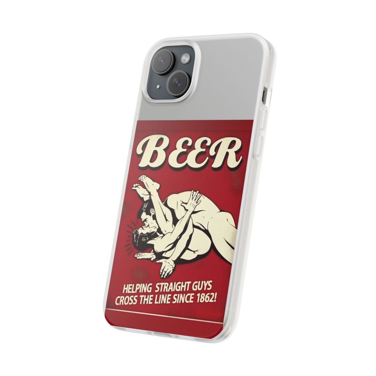 Helping Straight Guys Handyhülle – Retro Bier-Spruch als Design-Statement | Lustiges LGBTQ-Motiv-Phone Case-True Insights