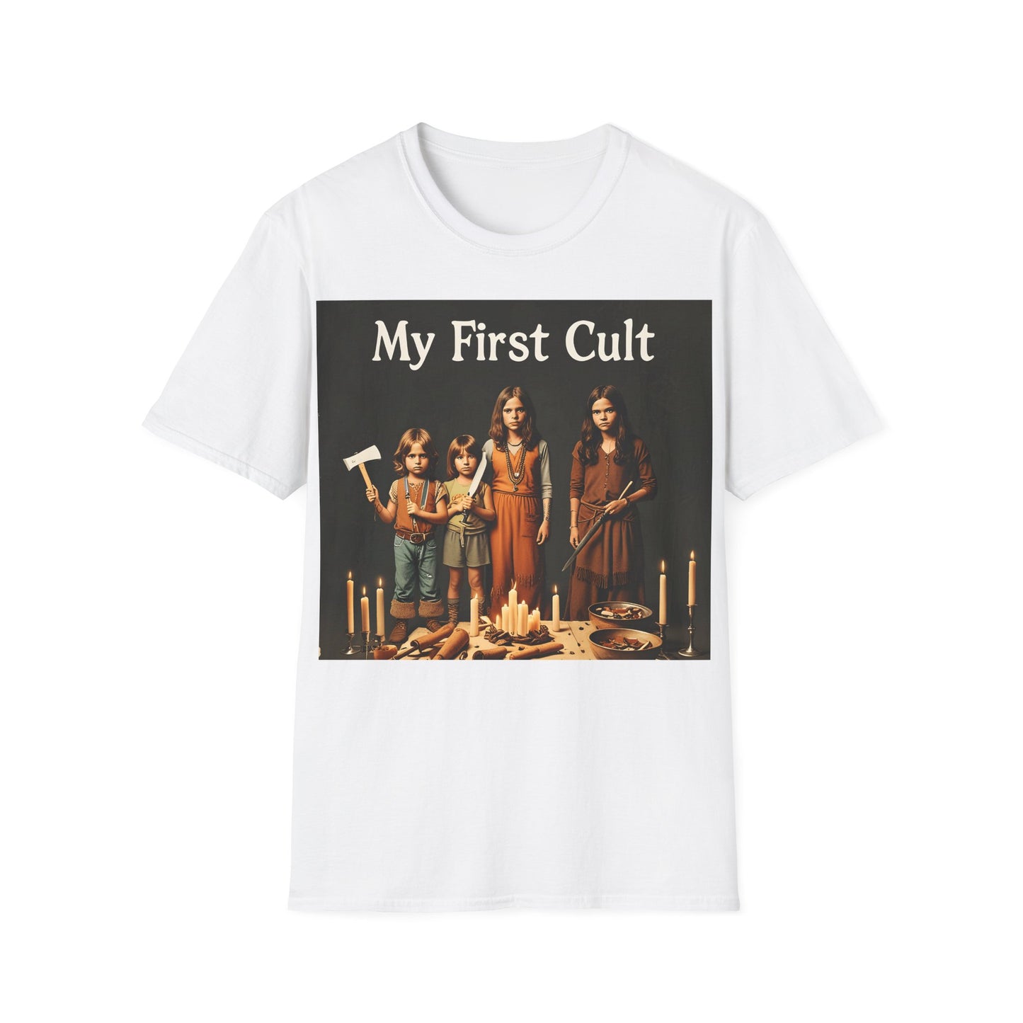 Cult Statement Tee - My First Cult T-Shirt – Freches Satire-Design für mutige Statements | True Insights
