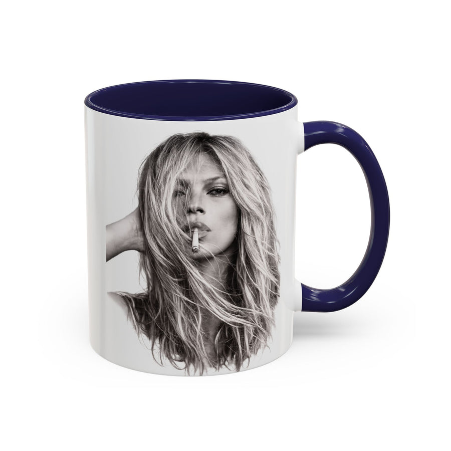 Mug Kate Moss – Portrait Iconique Noir & Blanc | Cadeau Légende de la Mode