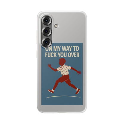 Sarkastische Handyhülle – „On my way to f*ck you over“ | Retro-Rennkind mit Punch-Phone Case-True Insights