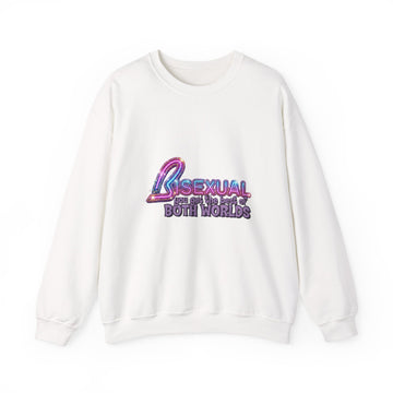 Bisexual – Best of Both Worlds Sweatshirt – Glitzer-Motiv für Bi Pride und CSD