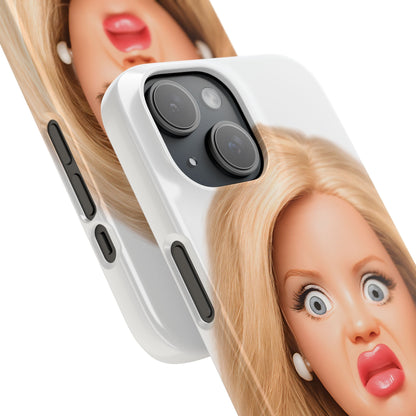 Lustige Handyhülle mit schockiertem Puppen-Gesicht – Meme Handy Case für Humor-Fans & witzige Geschenkidee